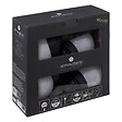 ATMOSPHERA - Lot de 4 balises solaires "Tea" H34cm noir et blanc - vignette