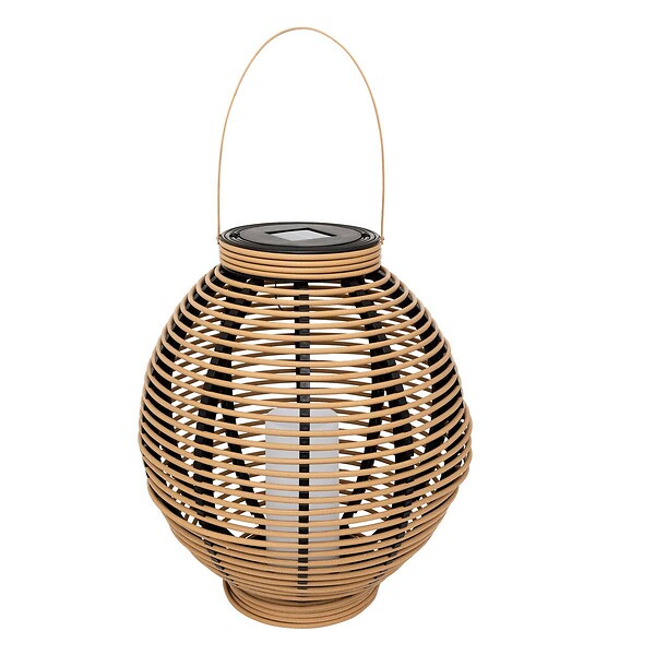 ATMOSPHERA - Lanterne solaire "Tany" beige H43cm - large