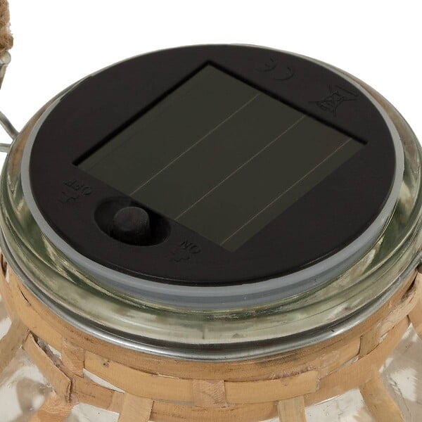 ATMOSPHERA - Lanterne solaire "Niky" H12cm beige - large