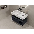 DISTRIBAIN - Meuble de salle de bain ROMANZA 900 Noir (sans miroir) - vignette
