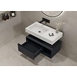 DISTRIBAIN - Meuble de salle de bain ROMANZA 900 Noir (sans miroir) - vignette