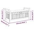 VIDAXL - vidaXL Banc de rangement de jardin avec coussin 126 cm Bois d'acacia - vignette