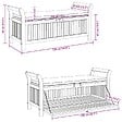 VIDAXL - vidaXL Banc de rangement de jardin avec coussin 126 cm Bois d'acacia - vignette