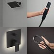 HANSGROHE - Colonne de douche encastrée mécanique Vernis Shape Douche de tête Vernis Shape Flexible Isiflex Douchette PulsifyE noir - vignette