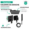HANSGROHE - Colonne de douche encastrée mécanique Vernis Shape Douche de tête Vernis Shape Flexible Isiflex Douchette PulsifyE noir - vignette