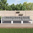 VIDAXL - vidaXL Coussins de palette lot de 7 gris tissu - vignette