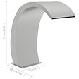 VIDAXL - vidaXL Fontaine de piscine 22x60x70 cm acier inoxydable 304 - vignette