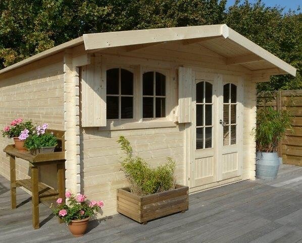 SOLID - Abri de jardin en bois TIGNES - L.467.7xH.252.6xP.455cm - large
