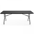 OVIALA - Table de réception pliante noire 200 cm 10 places - Rekkem - vignette