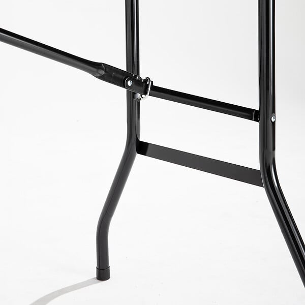 OVIALA - Table de réception pliante noire 200 cm 10 places - Rekkem - large