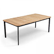 OVIALA - Table de terrasse en aluminium et teck - Tempa - vignette