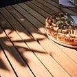 OVIALA - Table de terrasse en aluminium et teck - Tempa - vignette