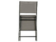 HESPERIDE - Lot de 4 Chaises de jardin pliante métal Modula Galet / Graphite - Hesperide - vignette