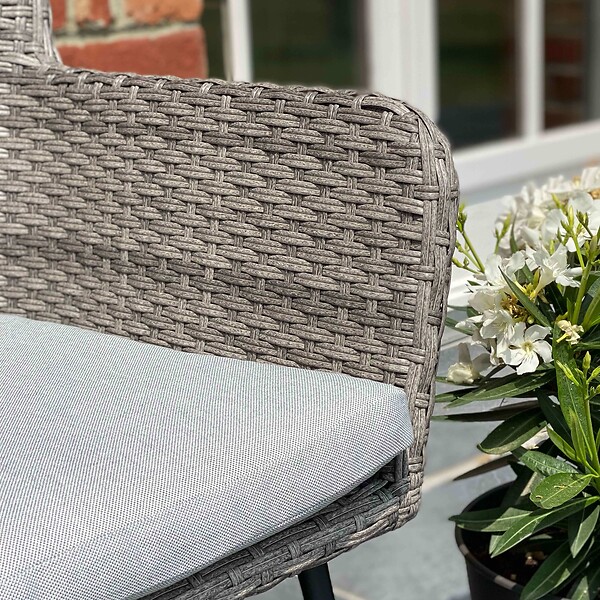OVIALA - Lot de 2 fauteuils de jardin rond en osier - Murcia - large