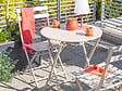 HESPERIDE - Lot de 2 Chaises de jardin métal pliante Greensboro Argile - Hespéride - vignette