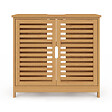 ID MARKET - Meuble sous lavabo salle de bain bambou BEA - vignette