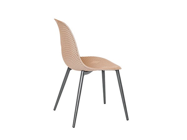 JARDILINE - Lot de 4 Chaises de jardin en aluminium et résine coloris taupe Malte - Jardiline - large