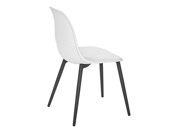 JARDILINE - Lot de 4 Chaises de jardin en aluminium et résine coloris blanc Malte - Jardiline - large