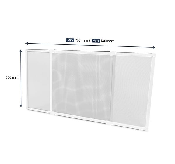 AVOSDIM - Moustiquaire pour Volet Roulant Anthracite Extensible Sans Perçage Ni Recoupe - large