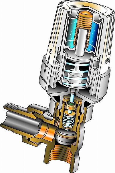 OVENTROP - Thermostat Uni LH blanc - tête UNI LH 1011465- réf : 1011465 - OVENTROP - large