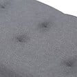 ID MARKET - Banc coffre rangement sur pied 76 cm tissu gris anthracite - vignette