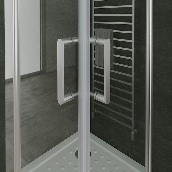 SANIVERRE - SOFIA Cabine de douche 70 x 70 cm H.180 pivotante verre 6mm transparent, chromé - large