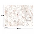 99DECO - Papier peint panoramique - Lamnar - Orange - intissé : 150g/m² - 7 lés : 336x270cm - vignette