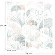 99DECO - Papier peint panoramique - Gingko - Multicolore - intissé : 150g/m² - 5 lés : 240x270cm - vignette