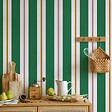 99DECO - Papier peint raccordable - Aveiro - Vert - intissé : 150g/m² - 4 lés : 192x270cm - vignette