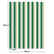 99DECO - Papier peint raccordable - Aveiro - Vert - intissé : 150g/m² - 4 lés : 192x270cm - vignette