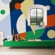 99DECO - Papier peint panoramique - Orbital - Multicolore - intissé : 150g/m² - 9 lés : 432x270cm - vignette