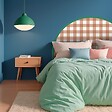 99DECO - Tête de lit - Vichy - intissé 225g/m² - pré-encollé - Rouge - 110x140cm - vignette