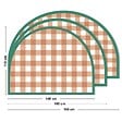 99DECO - Tête de lit - Vichy - intissé 225g/m² - pré-encollé - Rouge - 110x140cm - vignette