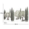 99DECO - Papier peint panoramique - Tivoli - Vert - intissé : 150g/m² - 7 lés : 336x270cm - vignette