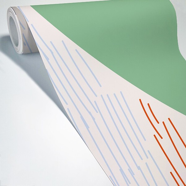 99DECO - Papier peint panoramique - Jardin Diffus - Vert - intissé : 150g/m² - 7 lés : 336x270cm - large