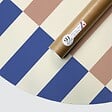 99DECO - Tête de lit - Rythmo - intissé 225g/m² - pré-encollé - Bleu - 110x160cm - vignette