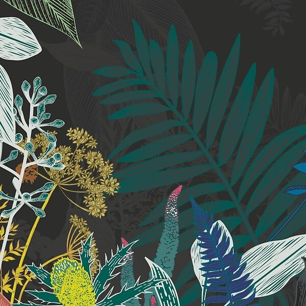 99DECO - Papier peint panoramique - Jungle Douanier - Multicolore - intissé : 150g/m² - 9 lés : 432x270cm - large
