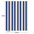 99DECO - Papier peint raccordable - Bari - Bleu - intissé : 150g/m² - 4 lés : 192x270cm - vignette