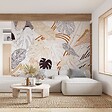 99DECO - Papier peint panoramique - Bornéo - Multicolore - intissé : 150g/m² - 7 lés : 336x270cm - vignette