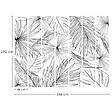 99DECO - Papier peint panoramique - Lamnar - Noir - intissé : 150g/m² - 7 lés : 336x270cm - vignette