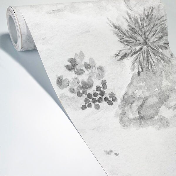 99DECO - Papier peint panoramique - Rivière - Noir et Blanc - intissé : 150g/m² - 7 lés : 336x270cm - large
