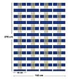 99DECO - Papier peint raccordable - Positano - Bleu - intissé : 150g/m² - 4 lés : 192x270cm - vignette