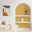 99DECO - Papier peint raccordable - Vichy - Orange - intissé : 150g/m² - 4 lés : 192x270cm - vignette