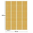 99DECO - Papier peint raccordable - Vichy - Orange - intissé : 150g/m² - 4 lés : 192x270cm - vignette