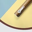 99DECO - Tête de lit - Duo - intissé 225g/m² - pré-encollé - Jaune - 110x160cm - vignette