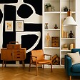 99DECO - Papier peint panoramique - Elémentaire - Noir - intissé : 150g/m² - 5 lés : 240x270cm - vignette