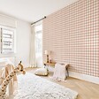 99DECO - Papier peint raccordable - Vichy - Rose - intissé : 150g/m² - 4 lés : 192x270cm - vignette