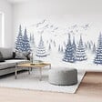 99DECO - Papier peint panoramique - Montagne - Bleu - intissé : 150g/m² - 9 lés : 432x270cm - vignette