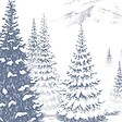 99DECO - Papier peint panoramique - Montagne - Bleu - intissé : 150g/m² - 9 lés : 432x270cm - vignette