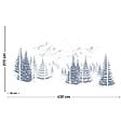 99DECO - Papier peint panoramique - Montagne - Bleu - intissé : 150g/m² - 9 lés : 432x270cm - vignette